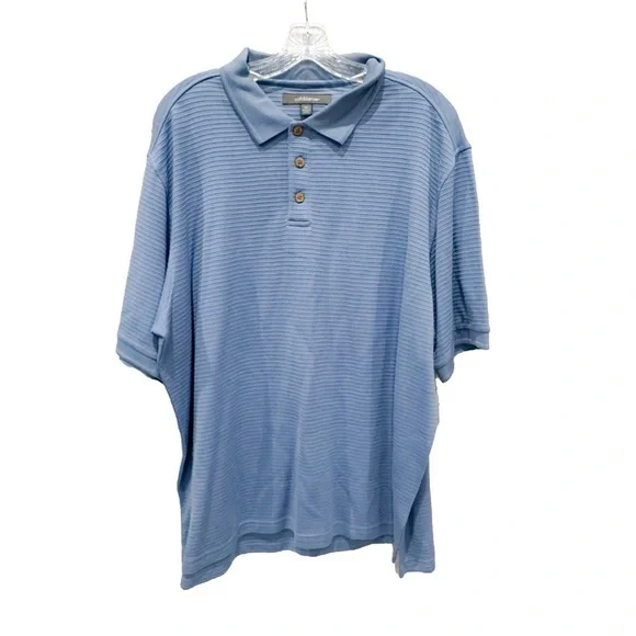 NWT Croft & Barrow ribbed button knit polo - Picture 2 of 3